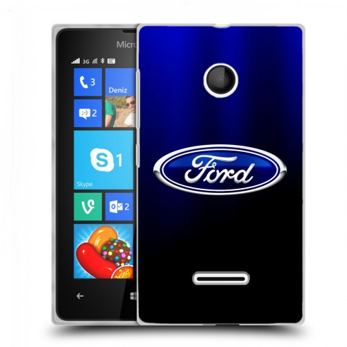 Дизайнерский пластиковый чехол для Microsoft Lumia 435 Ford