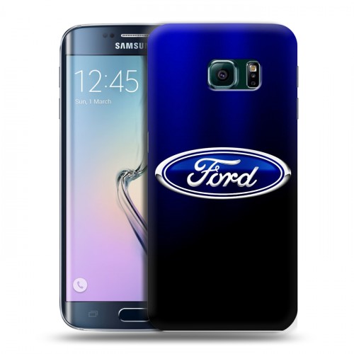 Дизайнерский пластиковый чехол для Samsung Galaxy S6 Edge Ford