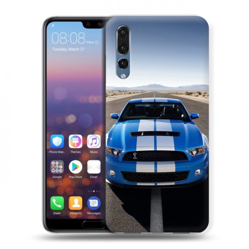 Дизайнерский силиконовый с усиленными углами чехол для Huawei P20 Pro Ford