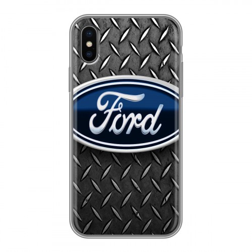 Дизайнерский силиконовый чехол для Iphone x10 Ford