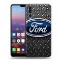 Дизайнерский силиконовый с усиленными углами чехол для Huawei P20 Pro Ford