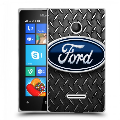 Дизайнерский пластиковый чехол для Microsoft Lumia 435 Ford