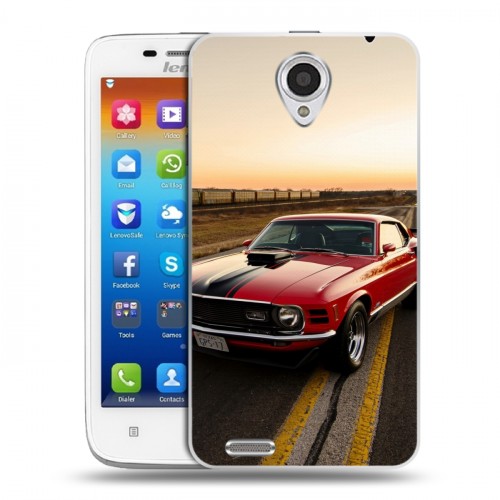 Дизайнерский пластиковый чехол для Lenovo S650 Ideaphone Ford