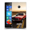 Дизайнерский пластиковый чехол для Microsoft Lumia 435 Ford
