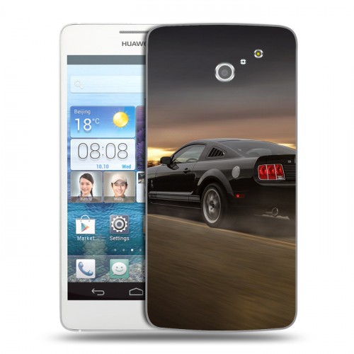 Дизайнерский пластиковый чехол для Huawei Ascend D2 Ford