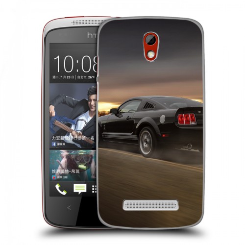 Дизайнерский пластиковый чехол для HTC Desire 500 Ford