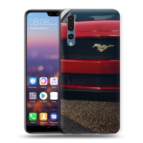 Дизайнерский силиконовый с усиленными углами чехол для Huawei P20 Pro Ford