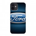 Дизайнерский силиконовый с усиленными углами чехол для Iphone 12 Mini Ford