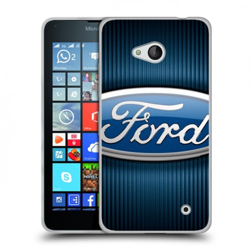 Дизайнерский пластиковый чехол для Microsoft Lumia 640 Ford