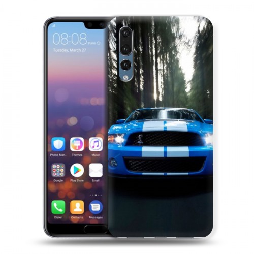 Дизайнерский силиконовый с усиленными углами чехол для Huawei P20 Pro Ford