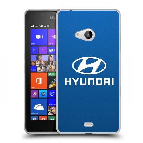 Дизайнерский пластиковый чехол для Microsoft Lumia 540 Hyundai