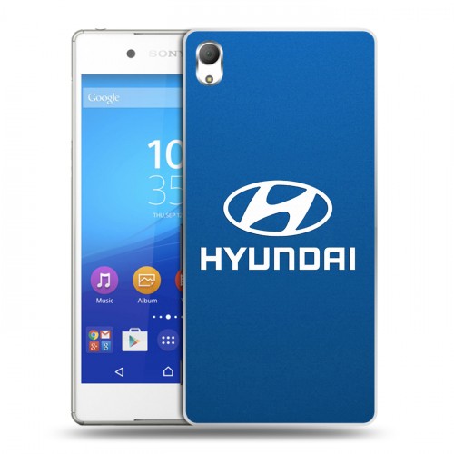 Дизайнерский пластиковый чехол для Sony Xperia Z3+ Hyundai