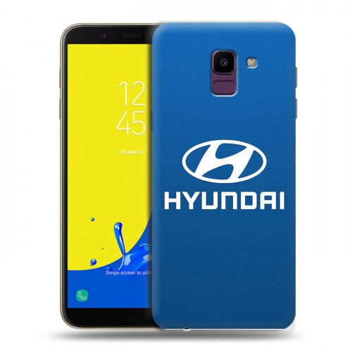 Дизайнерский пластиковый чехол для Samsung Galaxy J6 Hyundai