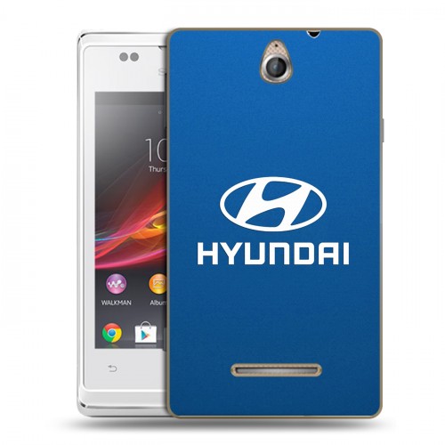 Дизайнерский пластиковый чехол для Sony Xperia E Hyundai