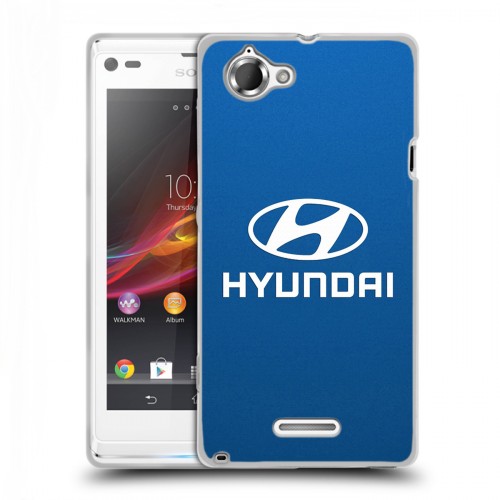 Дизайнерский пластиковый чехол для Sony Xperia L Hyundai