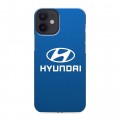 Дизайнерский силиконовый с усиленными углами чехол для Iphone 12 Mini Hyundai