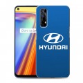 Дизайнерский силиконовый с усиленными углами чехол для Realme 7 Hyundai