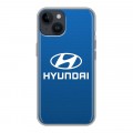 Дизайнерский пластиковый чехол для Iphone 14 Hyundai