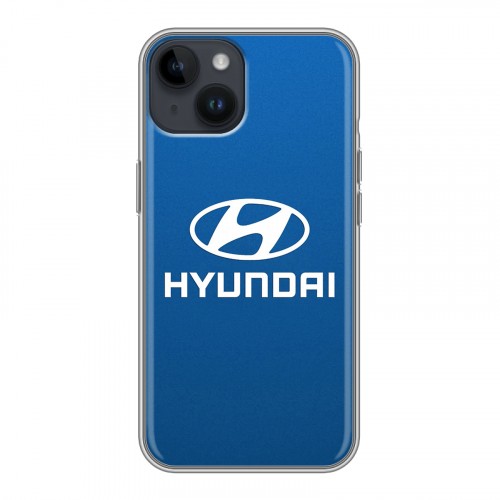 Дизайнерский пластиковый чехол для Iphone 14 Hyundai