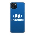 Дизайнерский пластиковый чехол для Iphone 15 Plus Hyundai