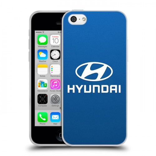 Дизайнерский пластиковый чехол для Iphone 5c Hyundai