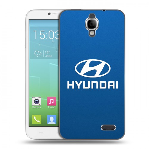 Дизайнерский силиконовый чехол для Alcatel One Touch Idol Hyundai