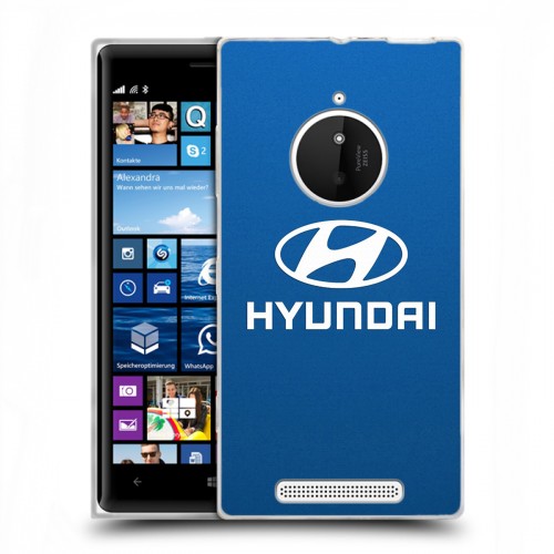 Дизайнерский пластиковый чехол для Nokia Lumia 830 Hyundai
