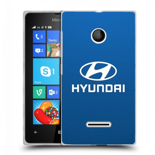 Дизайнерский пластиковый чехол для Microsoft Lumia 435 Hyundai