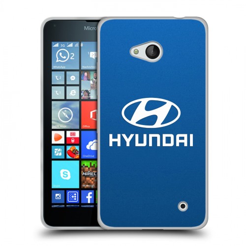 Дизайнерский пластиковый чехол для Microsoft Lumia 640 Hyundai