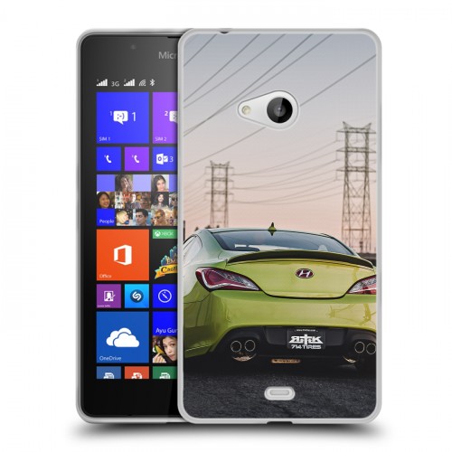 Дизайнерский пластиковый чехол для Microsoft Lumia 540 Hyundai