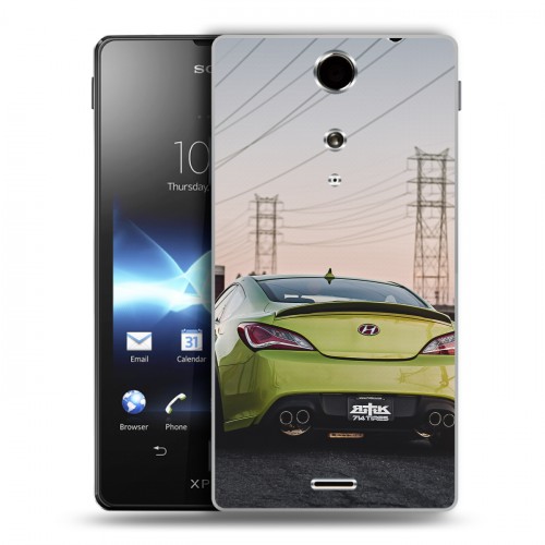 Дизайнерский пластиковый чехол для Sony Xperia TX Hyundai