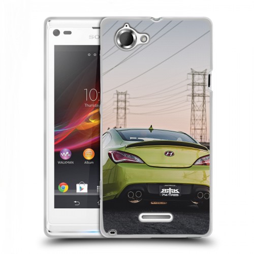 Дизайнерский пластиковый чехол для Sony Xperia L Hyundai