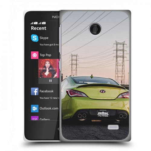 Дизайнерский пластиковый чехол для Nokia X Hyundai