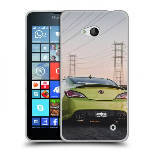 Дизайнерский пластиковый чехол для Microsoft Lumia 640 Hyundai