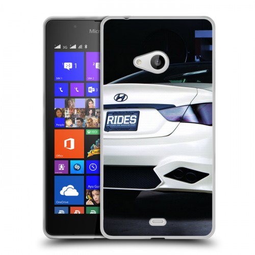 Дизайнерский пластиковый чехол для Microsoft Lumia 540 Hyundai