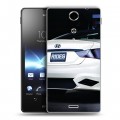 Дизайнерский пластиковый чехол для Sony Xperia TX Hyundai