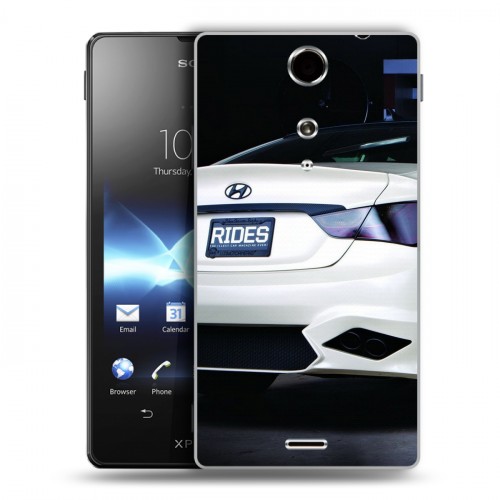 Дизайнерский пластиковый чехол для Sony Xperia TX Hyundai