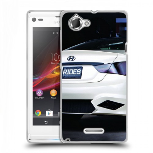 Дизайнерский пластиковый чехол для Sony Xperia L Hyundai