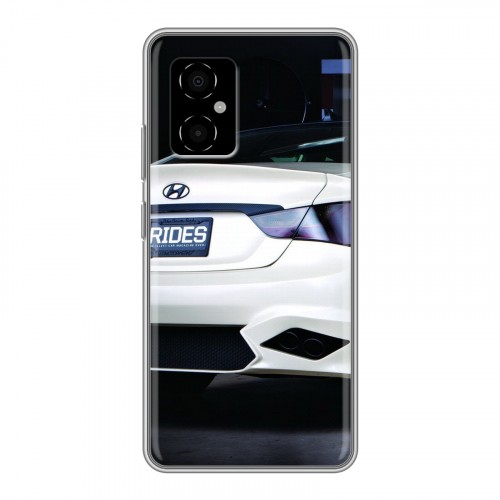 Дизайнерский силиконовый с усиленными углами чехол для Xiaomi Poco M4 5G Hyundai