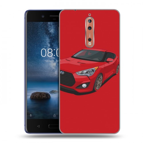 Дизайнерский пластиковый чехол для Nokia 8 Hyundai