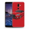 Дизайнерский пластиковый чехол для Nokia 7 Plus Hyundai