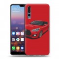 Дизайнерский силиконовый с усиленными углами чехол для Huawei P20 Pro Hyundai