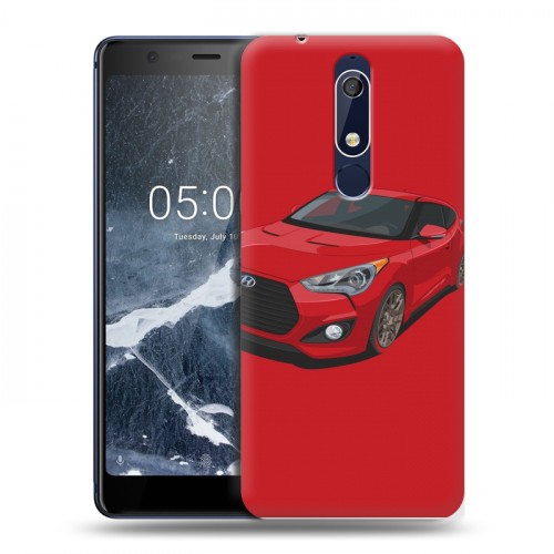 Дизайнерский пластиковый чехол для Nokia 5.1 Hyundai