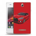 Дизайнерский пластиковый чехол для Sony Xperia E Hyundai