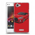 Дизайнерский пластиковый чехол для Sony Xperia L Hyundai