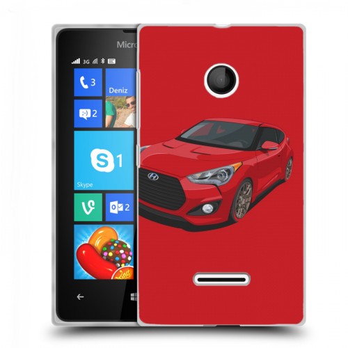 Дизайнерский пластиковый чехол для Microsoft Lumia 435 Hyundai