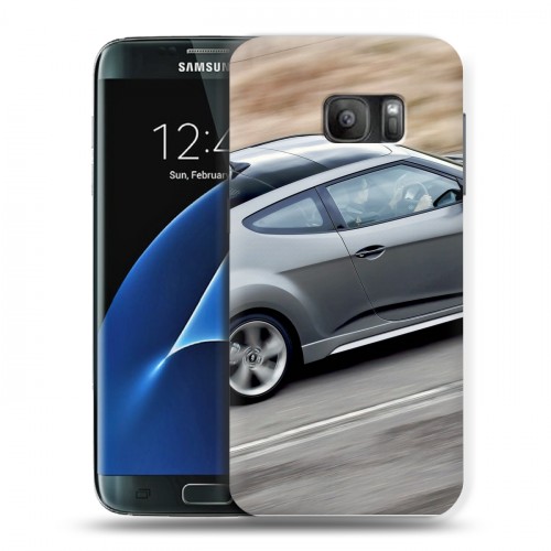 Дизайнерский силиконовый с усиленными углами чехол для Samsung Galaxy S7 Hyundai