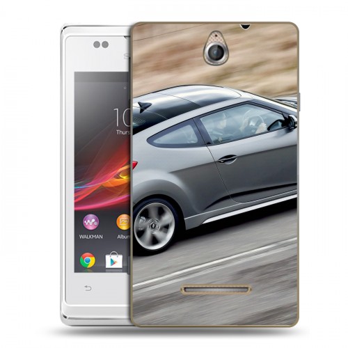 Дизайнерский пластиковый чехол для Sony Xperia E Hyundai