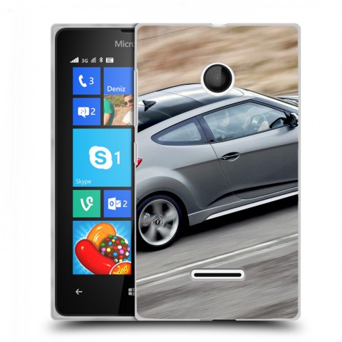 Дизайнерский пластиковый чехол для Microsoft Lumia 435 Hyundai