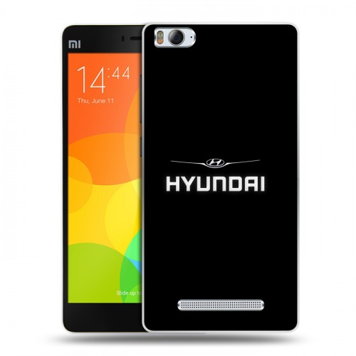 Дизайнерский пластиковый чехол для Xiaomi Mi4i Hyundai